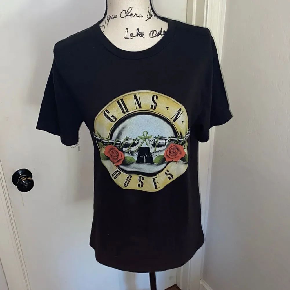 Guns N Roses Band Black Guns Roses Graphic T-Shirt Music Concert Festival